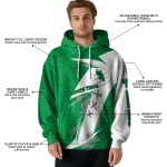north texas mean green dynamic slash green white hoodie best selling