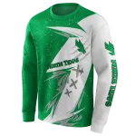 north texas mean green dynamic slash green white hoodie best selling