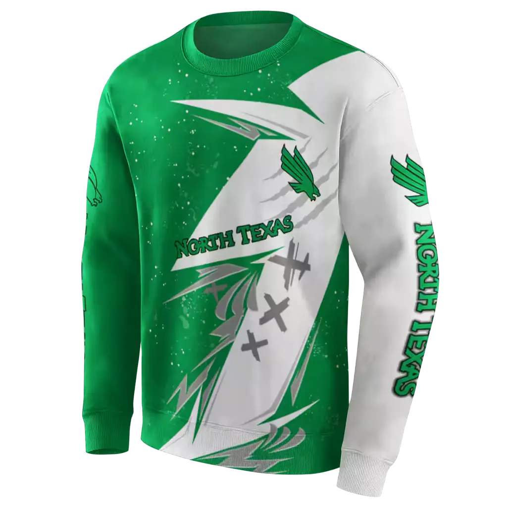 north texas mean green dynamic slash green white hoodie new arrival north texas mean green dynamic slash green white hoodie new arrival