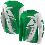 north texas mean green dynamic slash green white hoodie best selling