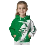north texas mean green dynamic slash green white hoodie best selling