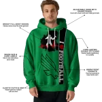 north texas mean green football heartbeat green hoodie best selling