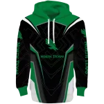 north texas mean green futuristic pattern green black hoodie best selling