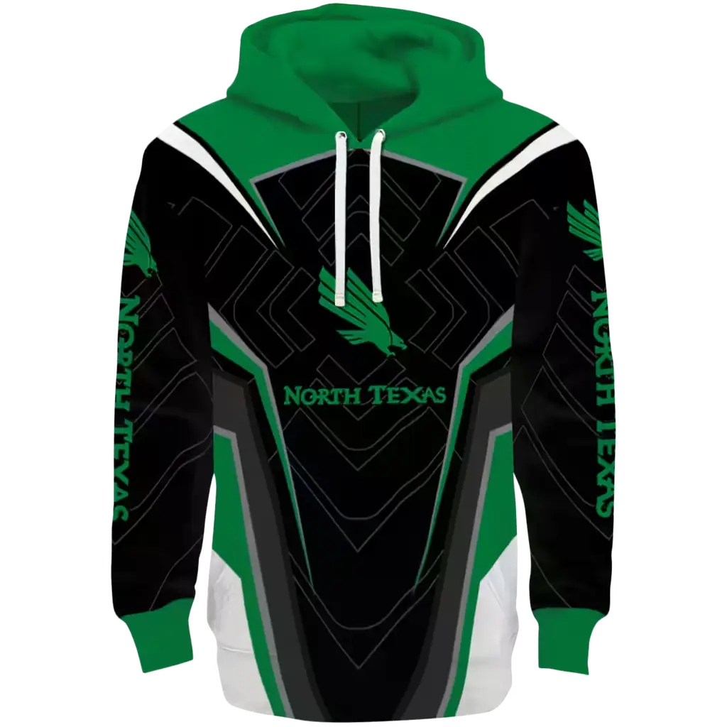 north texas mean green futuristic pattern green black hoodie best selling north texas mean green futuristic pattern green black hoodie best selling