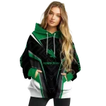 north texas mean green futuristic pattern green black hoodie best selling