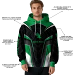north texas mean green futuristic pattern green black hoodie best selling