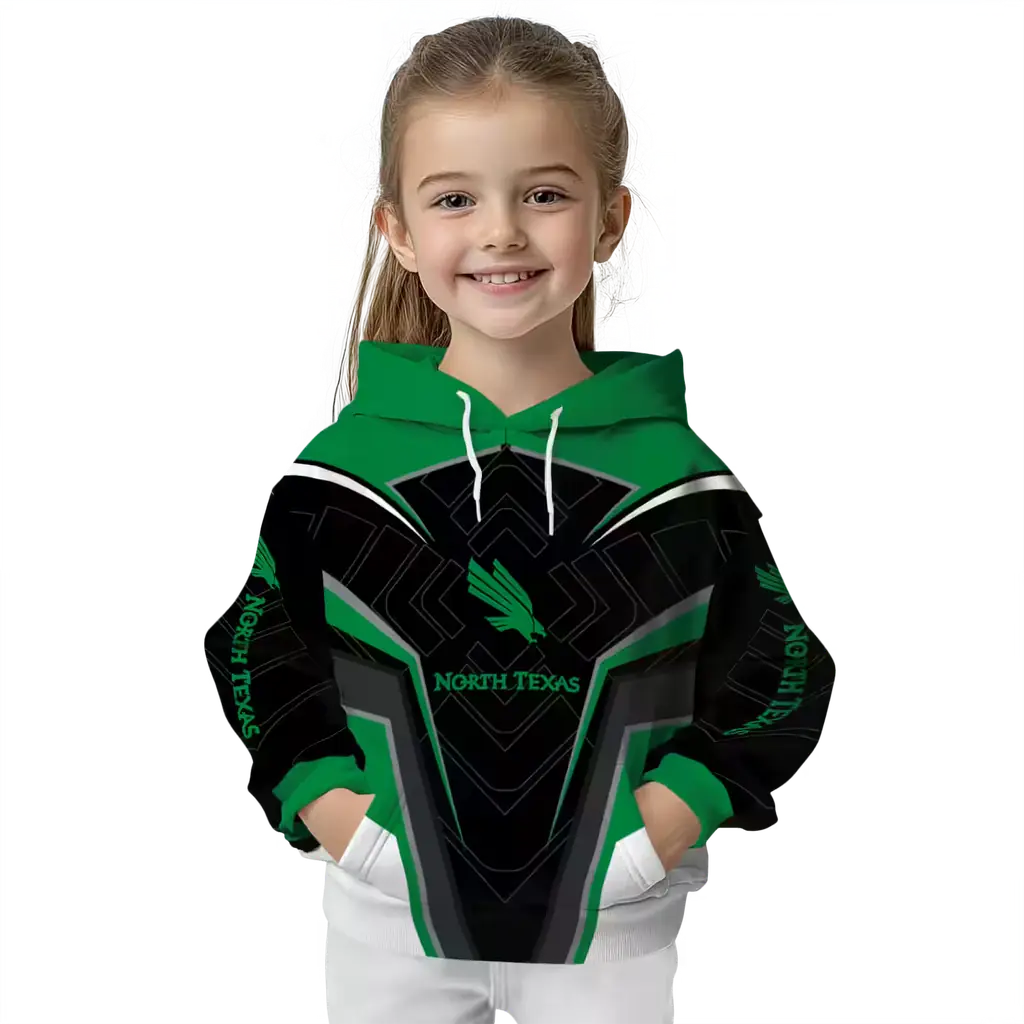 north texas mean green futuristic pattern green black hoodie top rated north texas mean green futuristic pattern green black hoodie top rated