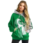 north texas mean green graphic punisher green white hoodie best selling