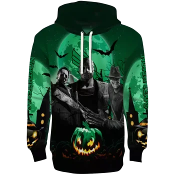 north texas mean green halloween vibes green black hoodie best selling