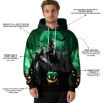 north texas mean green halloween vibes green black hoodie best selling