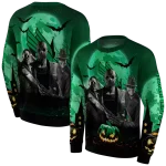 north texas mean green halloween vibes green black hoodie best selling