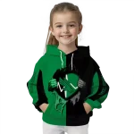 north texas mean green heartbeat graphic green hoodie best selling