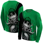 north texas mean green jack skellington green hoodie best selling
