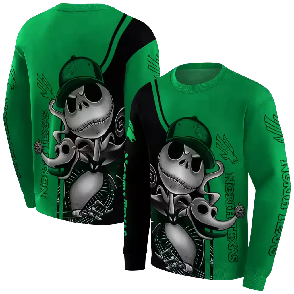 north texas mean green jack skellington green hoodie premium grade north texas mean green jack skellington green hoodie premium grade