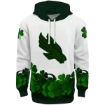 north texas mean green lucky motif white green hoodie best selling