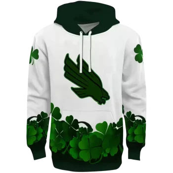 north texas mean green lucky motif white green hoodie best selling