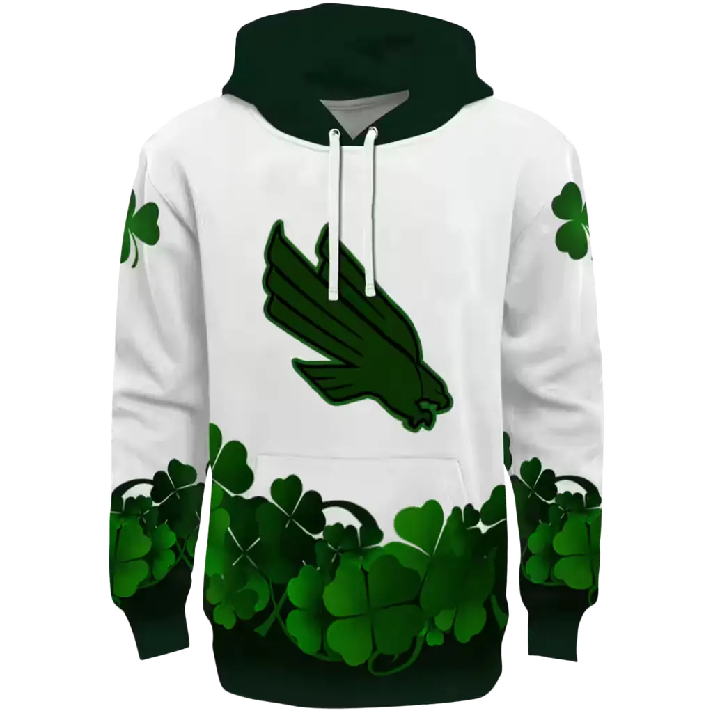 north texas mean green lucky motif white green hoodie best selling north texas mean green lucky motif white green hoodie best selling