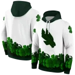 north texas mean green lucky motif white green hoodie best selling