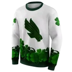 north texas mean green lucky motif white green hoodie best selling