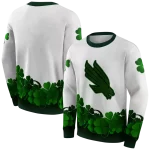north texas mean green lucky motif white green hoodie best selling