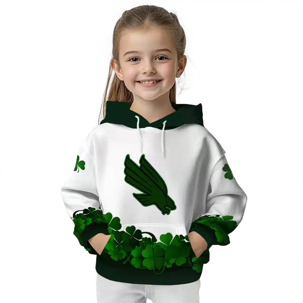 north texas mean green lucky motif white green hoodie top rated north texas mean green lucky motif white green hoodie top rated