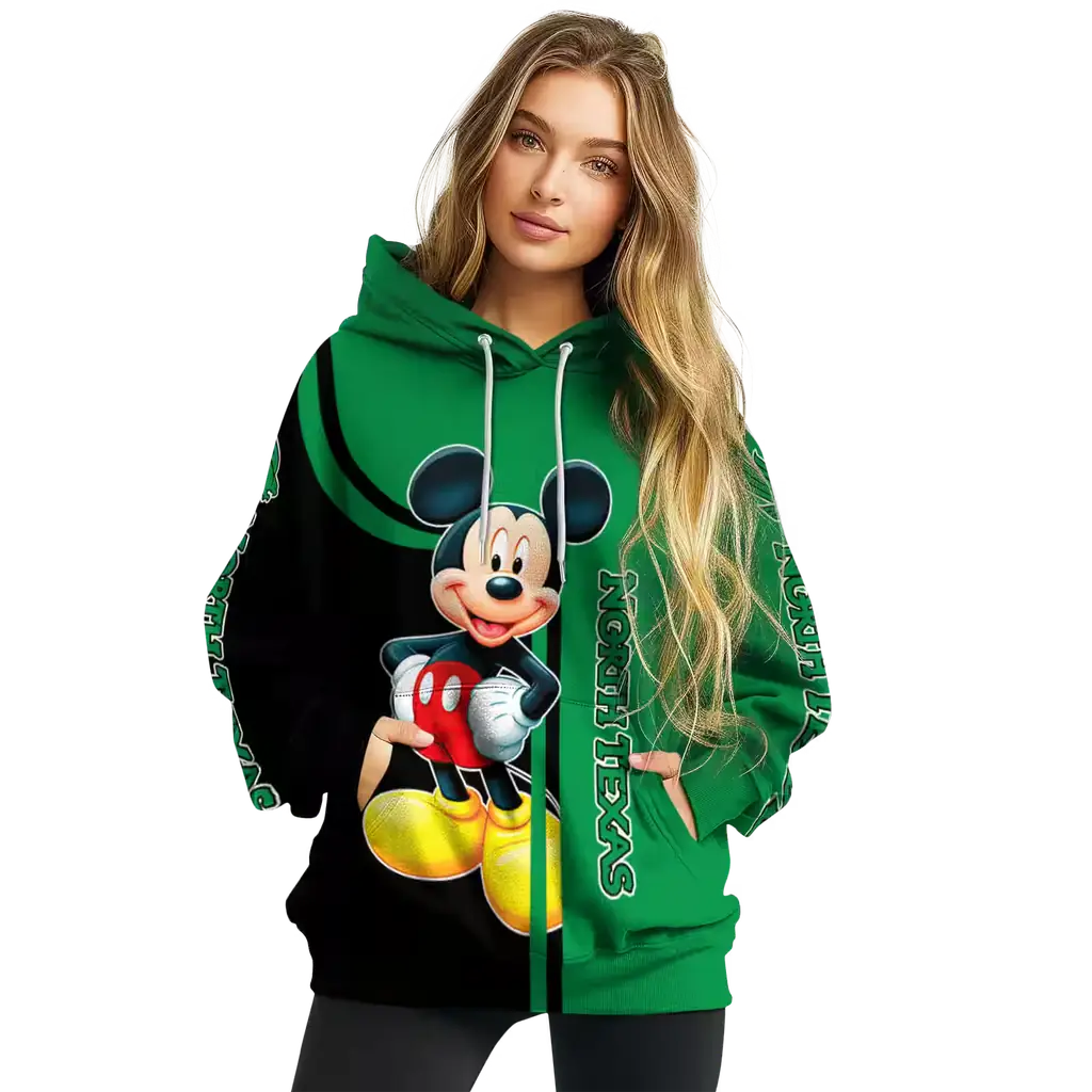 north texas mean green mickey mouse green black hoodie high quality north texas mean green mickey mouse green black hoodie high quality