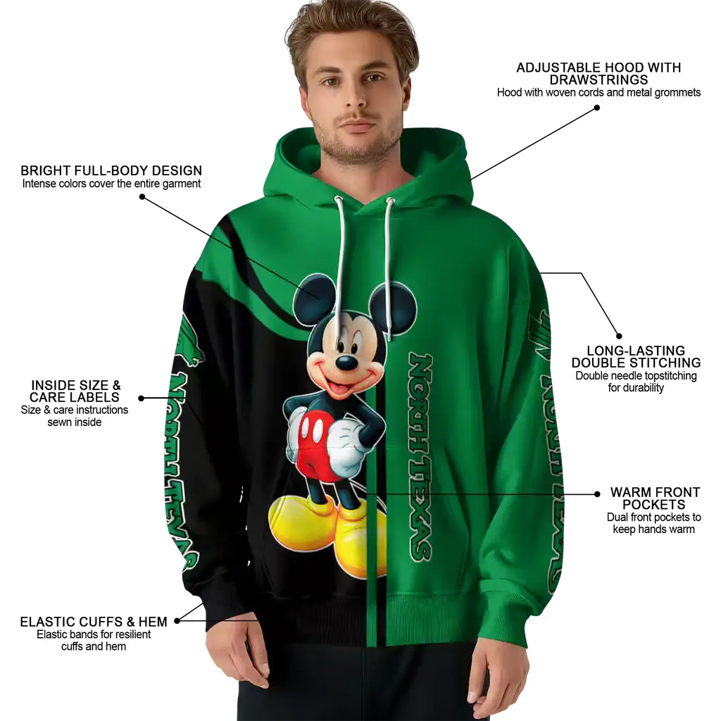 north texas mean green mickey mouse green black hoodie latest model north texas mean green mickey mouse green black hoodie latest model