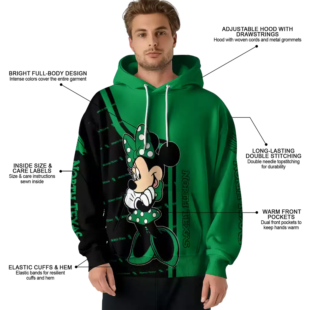 north texas mean green minnie mouse green hoodie latest model north texas mean green minnie mouse green hoodie latest model