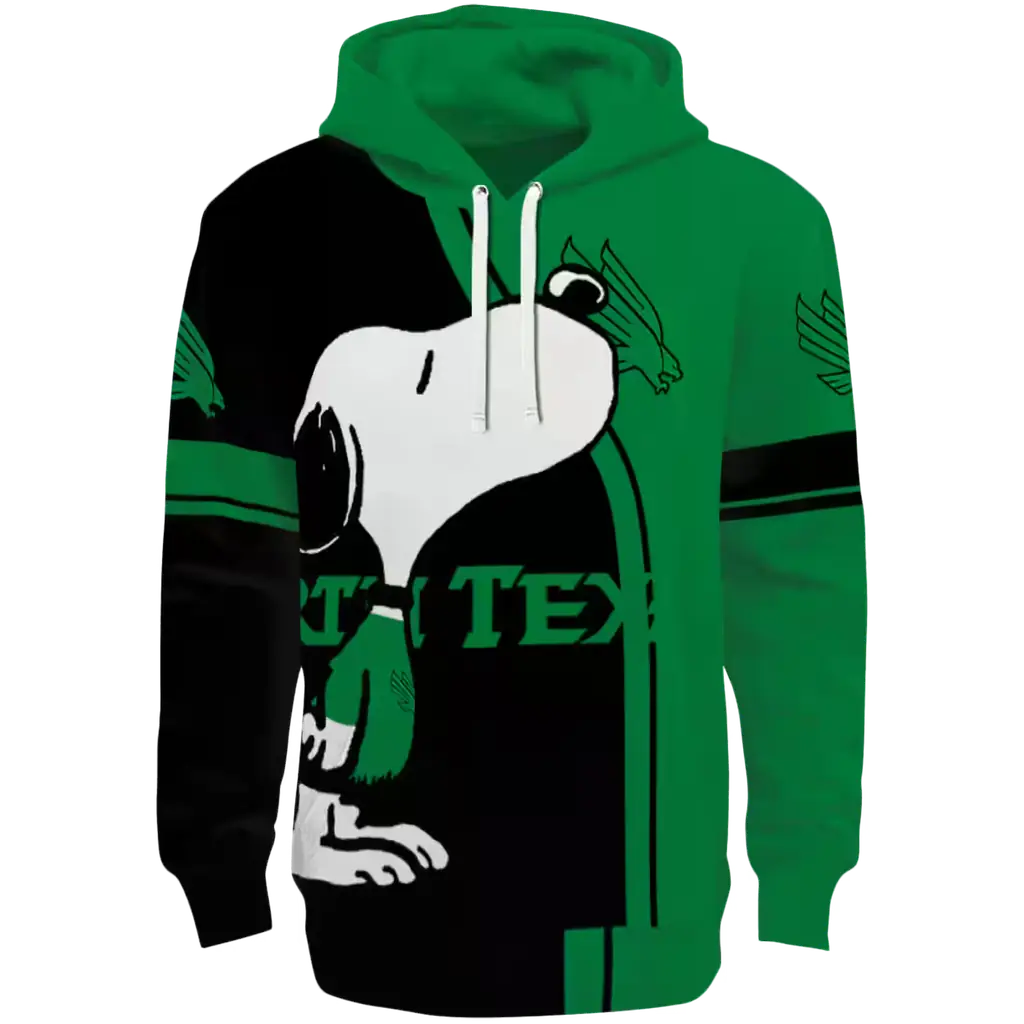 north texas mean green playful snoopy green hoodie best selling north texas mean green playful snoopy green hoodie best selling