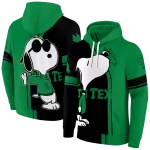north texas mean green playful snoopy green hoodie best selling