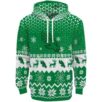 north texas mean green reindeer motif green hoodie best selling