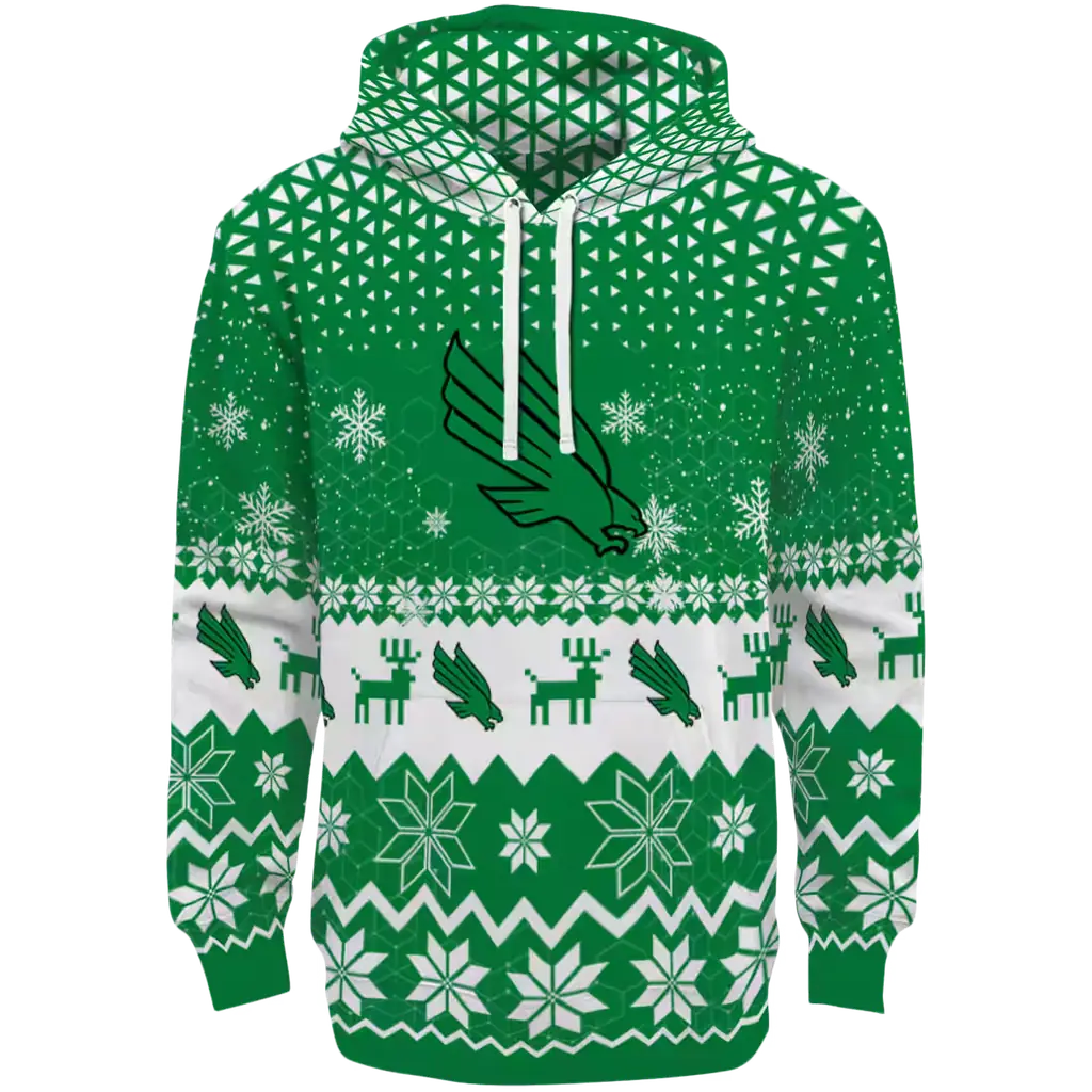 north texas mean green reindeer motif green hoodie best selling north texas mean green reindeer motif green hoodie best selling