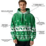 north texas mean green reindeer motif green hoodie best selling