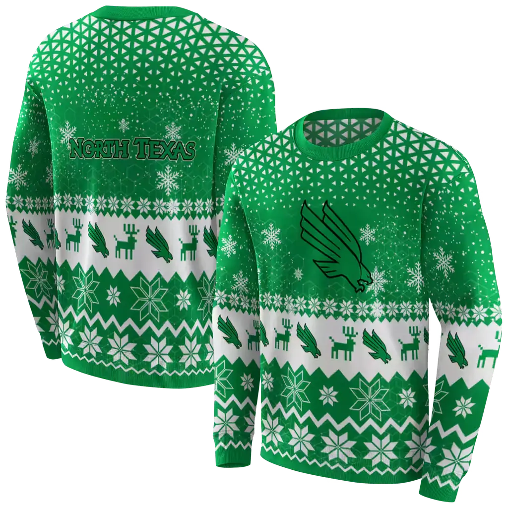 north texas mean green reindeer motif green hoodie premium grade north texas mean green reindeer motif green hoodie premium grade