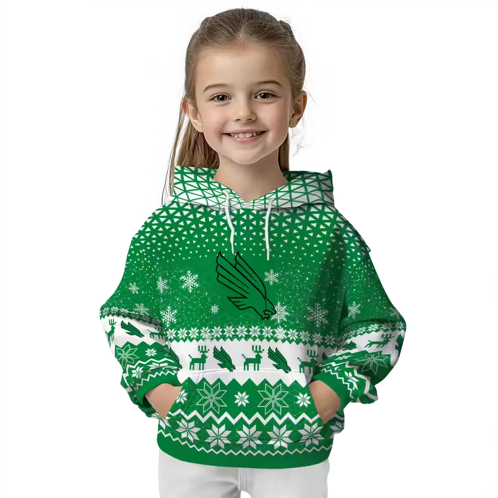north texas mean green reindeer motif green hoodie top rated north texas mean green reindeer motif green hoodie top rated