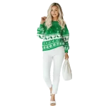 north texas mean green reindeer motif green hoodie best selling