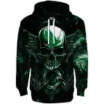 north texas mean green skull artwork green black hoodie best selling