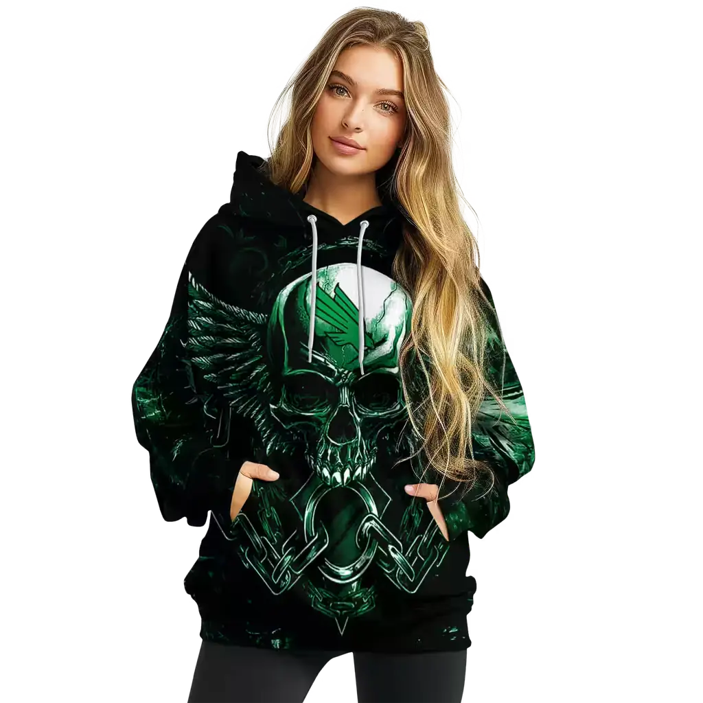 north texas mean green skull artwork green black hoodie high quality north texas mean green skull artwork green black hoodie high quality