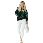 north texas mean green skull artwork green black hoodie best selling