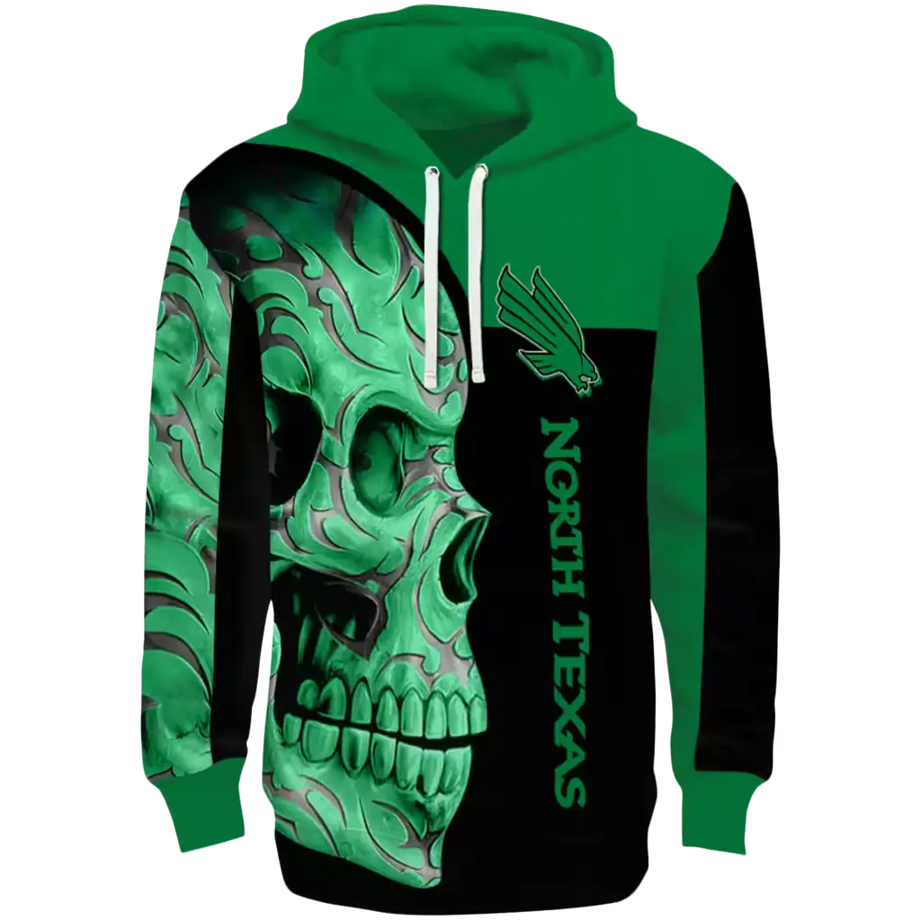 north texas mean green skull motif green black hoodie best selling north texas mean green skull motif green black hoodie best selling