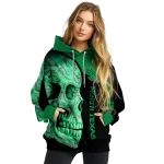 north texas mean green skull motif green black hoodie best selling
