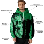 north texas mean green skull motif green black hoodie best selling