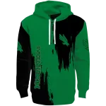 north texas mean green splatter effect green hoodie best selling
