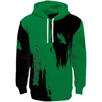 north texas mean green splatter effect green hoodie best selling