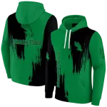 north texas mean green splatter effect green hoodie best selling