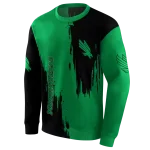 north texas mean green splatter effect green hoodie best selling