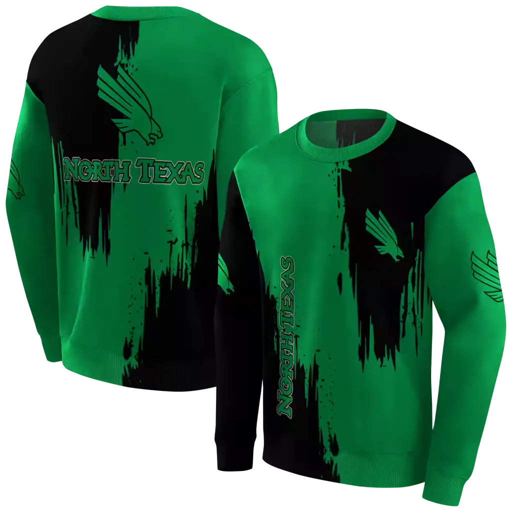 north texas mean green splatter effect green hoodie premium grade north texas mean green splatter effect green hoodie premium grade