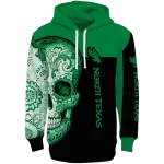 north texas mean green sugar skull green black hoodie best selling
