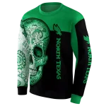 north texas mean green sugar skull green black hoodie best selling