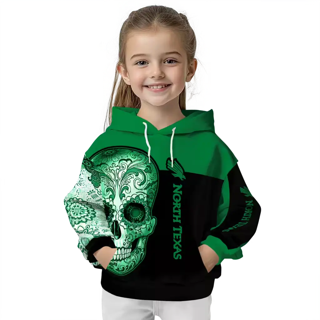 north texas mean green sugar skull green black hoodie top rated north texas mean green sugar skull green black hoodie top rated